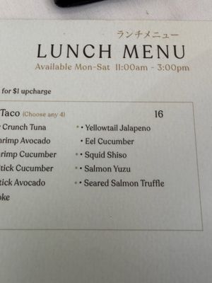 Menu photo 1 Sushi Jin Westport, CT Menu photo 1 Sushi Jin Westport, CT