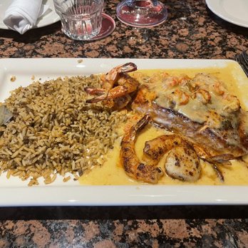 Pappadeaux Seafood Kitchen - Crispy Atlantic Salmon* & Scallop - Seafood Near Me - Arlington, Texas Pappadeaux Seafood Kitchen - Crispy Atlantic Salmon* & Scallop - Seafood Near Me - Arlington, Texas