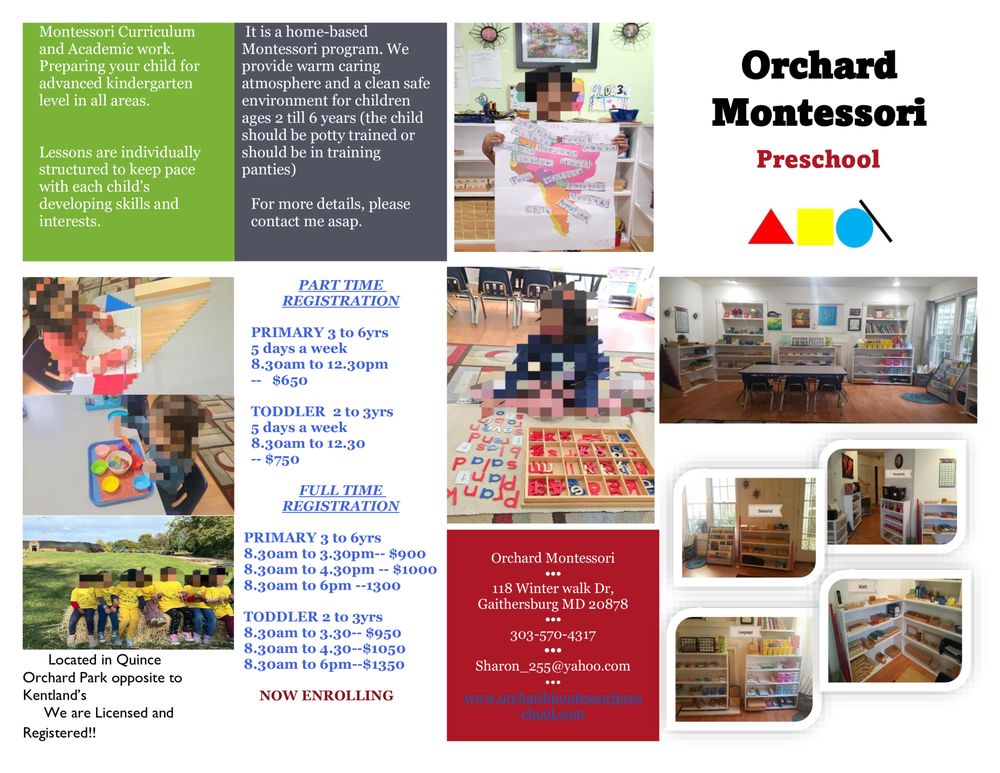 Orchard Montessori - childcare center in Gaithersburg, MD
