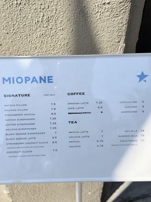 Menu photo 3 Miopane Pasadena, CA