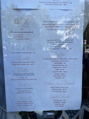 Menu photo 2 Box Cafe Jersey City, NJ Menu photo 2 Box Cafe Jersey City, NJ