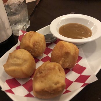 Osteria Piccoli - Fried bread with a balsamic and olive oil sauce - Pizza Near Me - Merida, YUC Osteria Piccoli - Fried bread with a balsamic and olive oil sauce - Pizza Near Me - Merida, YUC