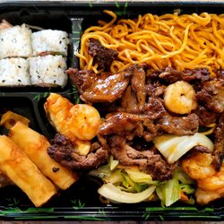 Quickway Hibachi - Beef and Shrimp bento box