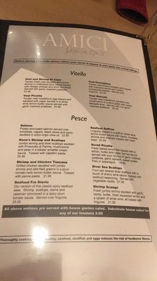 Menu photo 3 Amici Italian Grill Avon Avon, CT