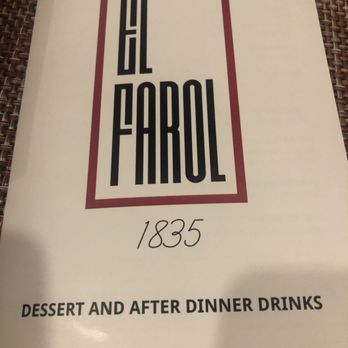 El Farol Restaurant - Dessert menu - Spanish Near Me - Santa Fe, New Mexico