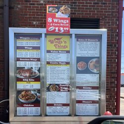 Wings 'n Things - Menu