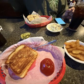 Check's Cafe - Check's Club Sandwich, Grilled Cheese, Coleslaw, Fried Apples - American Near Me - Louisville, Kentucky