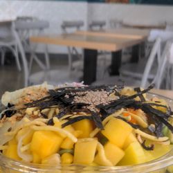 Poke Mian - Woodbridge - Spicy tuna with rice base.   BYO - 1 Protein Poke Bowl