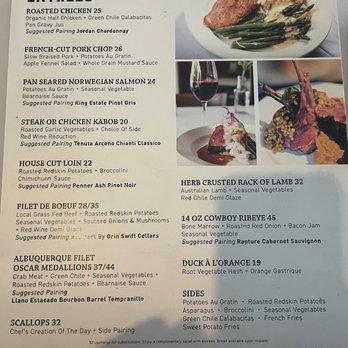 Seared - Menu - Steakhouses Near Me - Albuquerque, New Mexico