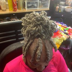 Secrets Hair Salon and Hair Care - Loc petal bun