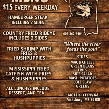 River Grill - Lunch menu - Southern Near Me - Vicksburg, Mississippi River Grill - Lunch menu - Southern Near Me - Vicksburg, Mississippi