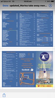 Menu photo 6 Marina Fish & Chips Frankston, VIC Menu photo 6 Marina Fish & Chips Frankston, VIC