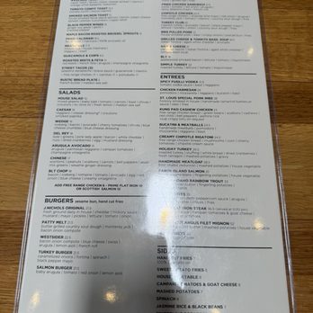 J Nichols Kitchen - menu - New American Near Me - Marina Del Rey, California J Nichols Kitchen - menu - New American Near Me - Marina Del Rey, California