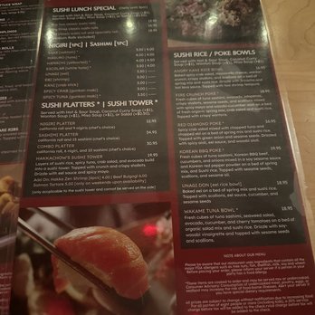 HakkaChow - sushi menu - Asian Fusion Near Me - Winston-Salem, North Carolina