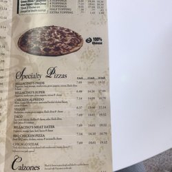 Bellacino's Pizza & Grinders - Menu