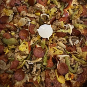 Round Table Pizza - Large King Arthur's Supreme Pizza - Pizza Near Me - Chatsworth, California