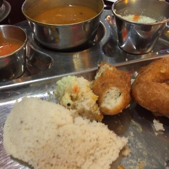 Chennai Dosas - Idly and Vada platter with sambhar, coconut and hot chutney - Indian Near Me - Hicksville, New York Chennai Dosas - Idly and Vada platter with sambhar, coconut and hot chutney - Indian Near Me - Hicksville, New York