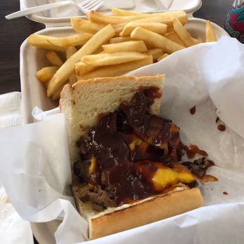 Hoagy Steak - Bacon Cheese Steak with some BBQ sauce - Sandwiches Near Me - San Leandro, California
