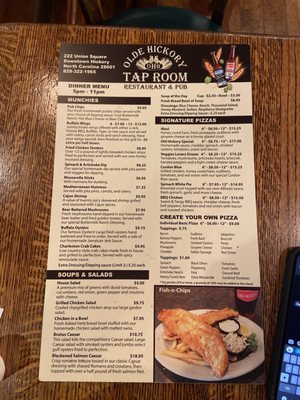 Menu photo 8 Olde Hickory Tap Room Hickory, NC