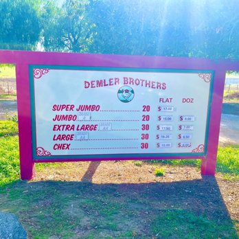 Demler Brothers Egg Basket - 2/18/2025 - Farmers Market Near Me - Ramona, California Demler Brothers Egg Basket - 2/18/2025 - Farmers Market Near Me - Ramona, California