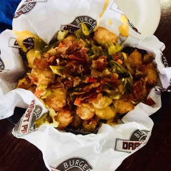Draft Picks - Loaded taters with hot Giardiniera = yummy - Sports Bars Near Me - Naperville, Illinois