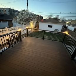 English Walnut / in post lighting / drink rails English Walnut / in post lighting / drink rails