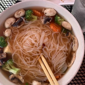 208 Pho & Vegan - Veggie pho (with lots of sriracha in it, that's why the broth looks like that) - Vietnamese Near Me - Boise, Idaho 208 Pho & Vegan - Veggie pho (with lots of sriracha in it, that's why the broth looks like that) - Vietnamese Near Me - Boise, Idaho
