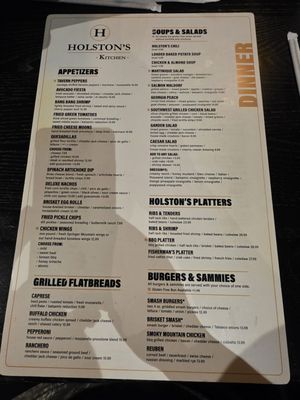 Menu photo 1 Holston's Kitchen Sevierville, TN