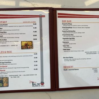 Talde Noodle Bar - Menu - Noodles Near Me - Queens, New York Talde Noodle Bar - Menu - Noodles Near Me - Queens, New York