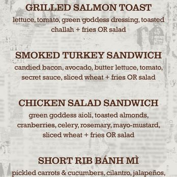 The Pressroom - Sandwiches menu (July 2025) - Cocktail Bars Near Me - San Jose, California The Pressroom - Sandwiches menu (July 2025) - Cocktail Bars Near Me - San Jose, California