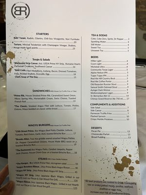 Menu photo 1 BAR-Ranch Steak Company Plano, TX