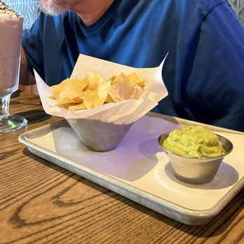PLS on Post - Milkshake and chips with guacamole - American Near Me - San Francisco, California