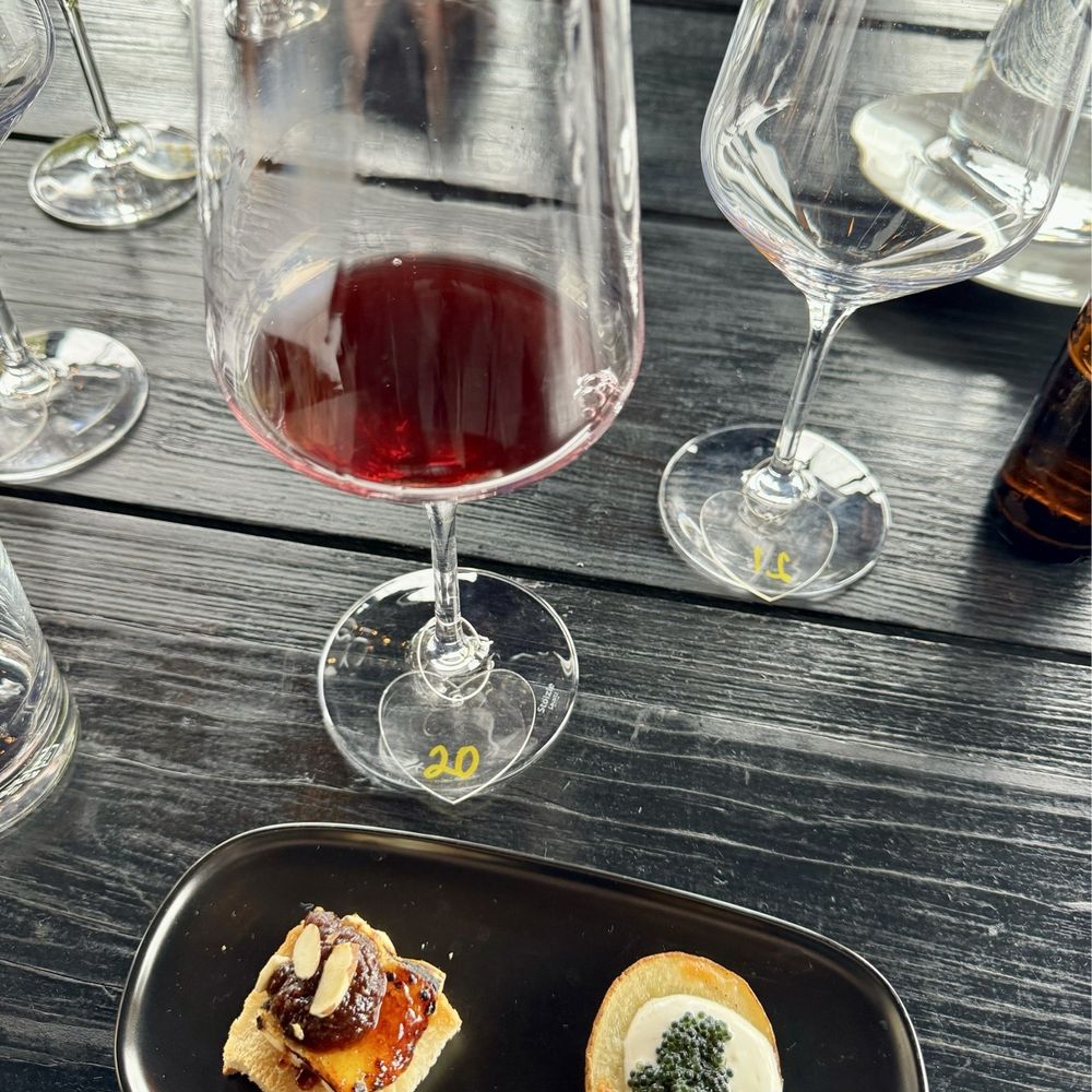 Trevista Vineyards - Pairing 1 - I'm drooling just looking at the brie crostini again - Wine Tasting Room Near Me - Ensenada, BCN