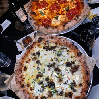 OLIVIA - Funghi and soppressata pizzas - Italian Near Me - Tampa, Florida OLIVIA - Funghi and soppressata pizzas - Italian Near Me - Tampa, Florida