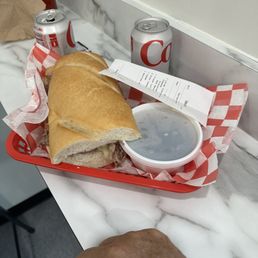 Large Italian Beef with Cheese + Sausage
