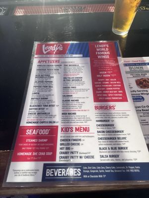 Menu photo 1 Lendys Cafe Virginia Beach, VA