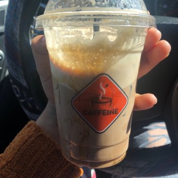 Caffeine Roasters - Mocha with caramel drizzle yum - Coffee Roasteries Near Me - Tampa, Florida