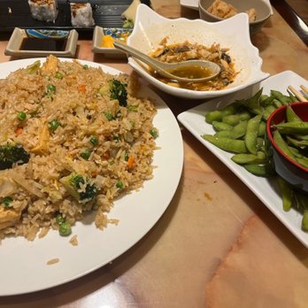 Seasons Hibachi & Sushi - a plate of fried rice and vegetables - Sushi Bars Near Me - Dalton, Georgia Seasons Hibachi & Sushi - a plate of fried rice and vegetables - Sushi Bars Near Me - Dalton, Georgia