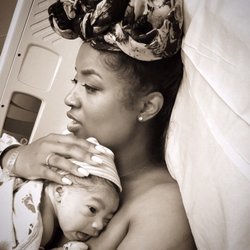 Full Circle Doula Services - Mom looking absolutely beautiful after a very long labor and delivery.