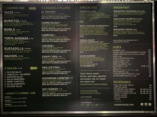 Menu photo 2 Hugo's Tacos Studio City, CA