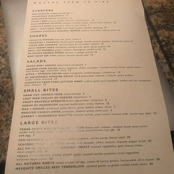 Asador - Menu - American Near Me - Dallas, Texas Asador - Menu - American Near Me - Dallas, Texas