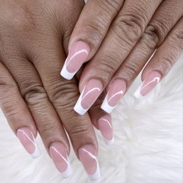 French tip nails French tip nails