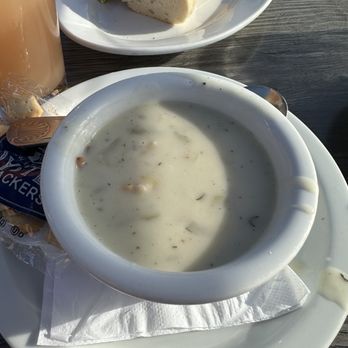 Sam's Chowder House - clam chowder cup - cold and full of potatoes - Seafood Near Me - Half Moon Bay, California Sam's Chowder House - clam chowder cup - cold and full of potatoes - Seafood Near Me - Half Moon Bay, California