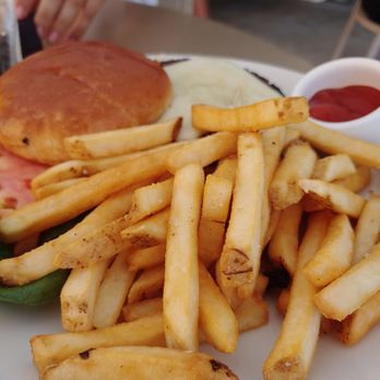 North Harbor Club - Burger and Fries. The fries are very good - New American Near Me - Davidson, North Carolina North Harbor Club - Burger and Fries. The fries are very good - New American Near Me - Davidson, North Carolina