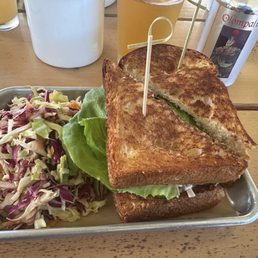 Tuna sandwich with coleslaw Tuna sandwich with coleslaw