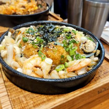 Voqozo - Seafood sizzling plate - Noodles Near Me - San Diego, California Voqozo - Seafood sizzling plate - Noodles Near Me - San Diego, California
