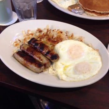 Apogee Pub & Eatery - 2 eggs with sausage links hash browns and toast - American Near Me - Renton, Washington