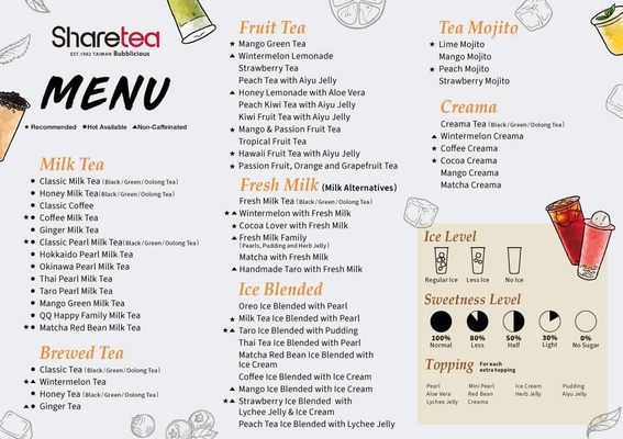 Menu photo 2 Sharetea Westminster, CO Menu photo 2 Sharetea Westminster, CO