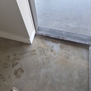 Firehouse Concrete Coatings - Footprints of polyaspartic coating tracked into the living quarters which was sealed concrete. - Masonry/Concrete Near Me - Kiefer, Oklahoma