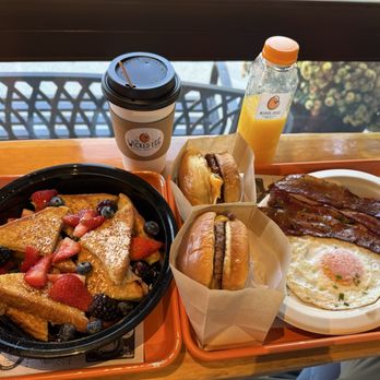 The Wicked Egg - The Wicked Burger w/ bacon/eggs, the All American Burger, and French Toast Babies were delicious! - Breakfast & Brunch Near Me - Libertyville, Illinois